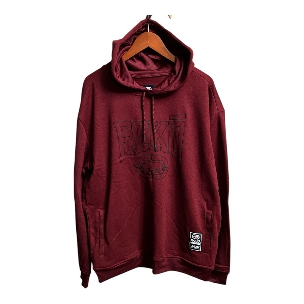 🆕 Ecko Unlimited Men's Burgundy Hoodie NWT size Lg